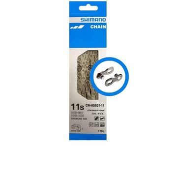 Picture of SHIMANO 105 CHAIN HG601 11SPEED 3WITH QUICK LINK